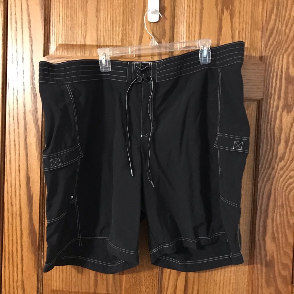 Women’s Lands’ End Black Swim shorts size 22W